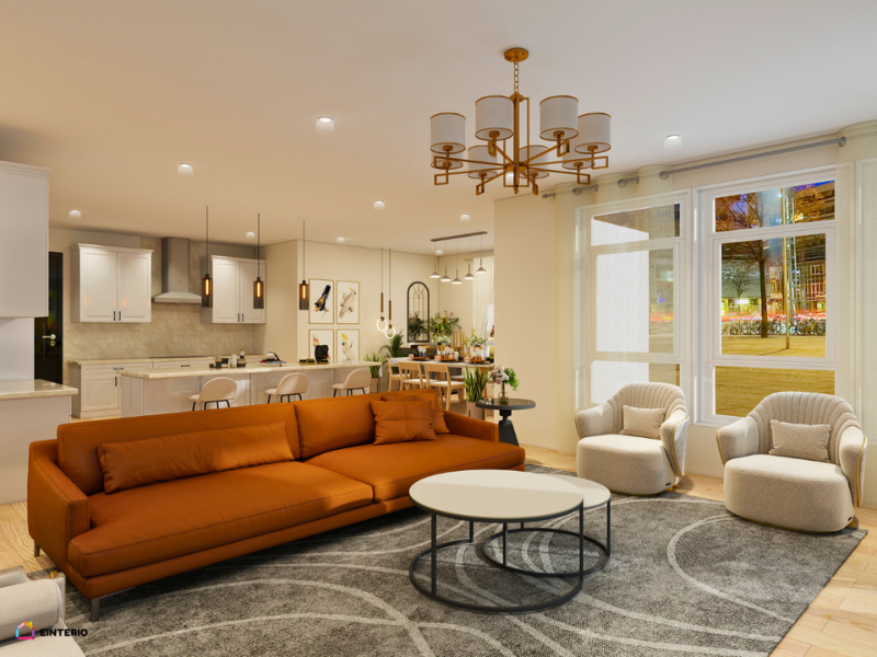 Modern Elegance Living & Dining Interior