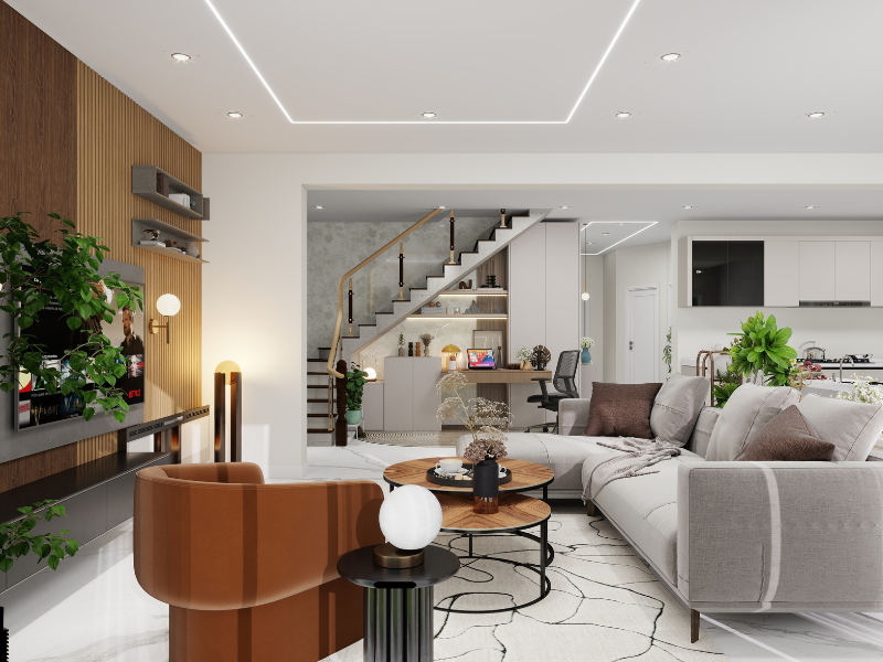 Luxe Living: A Warm & Elegant Living room