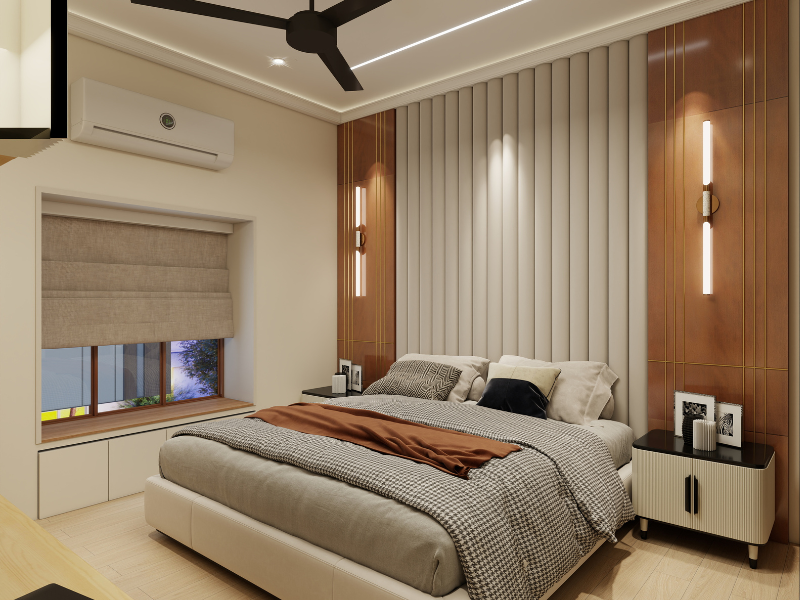 Explore this Cozy Bedroom with Warm colors